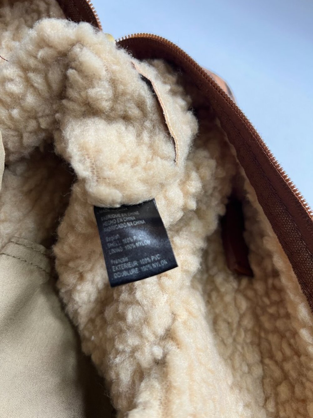 Purse/Bag Leopard Print with Sherpa Lining - Picture 5 of 5